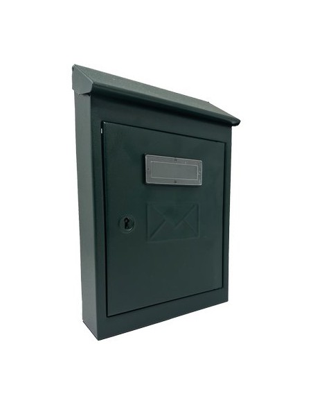 CASSETTA POSTA TRADIZIONE EGIZIA MAXI ACCIAIO VERN VERDE MM 200X60 H.MM 300