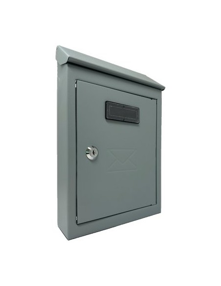 CASSETTA POSTA TRADIZIONE + CILINDRO MAXI ACCIAIO VERN GRIGIO 200X60 H.300