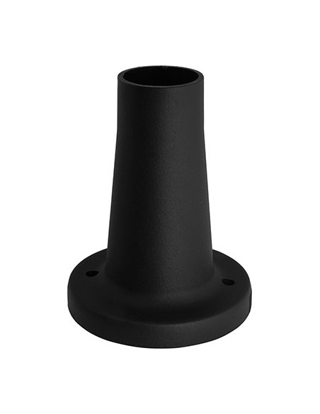 BASE X LAMPIONE GLOBO ABS NERO H.CM 18
