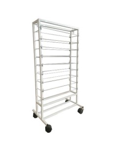 ESPOSITORE PLASTICA ADESIVA ALKOR ACCIAIO VERNICIATO POSTI 18