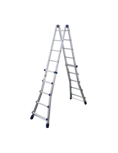 SCALA TELESCOPICA BRIKO BLU FACAL ALLUMINIO H.CM 148/512 PIOLI 5+5