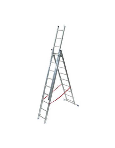 SCALA PARALLELA 3 RAMPE STILO FACAL ALLUMINIO EN 131 H.CM 301/706 PIOLI 3X11