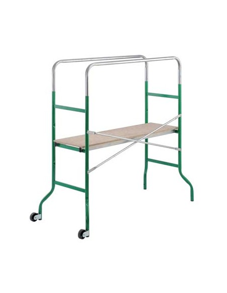 TRABATTELLO KREO SUPERMINI GIERRE ACCIAIO VERN /LEGNO CM 144X62 H.CM 106/142