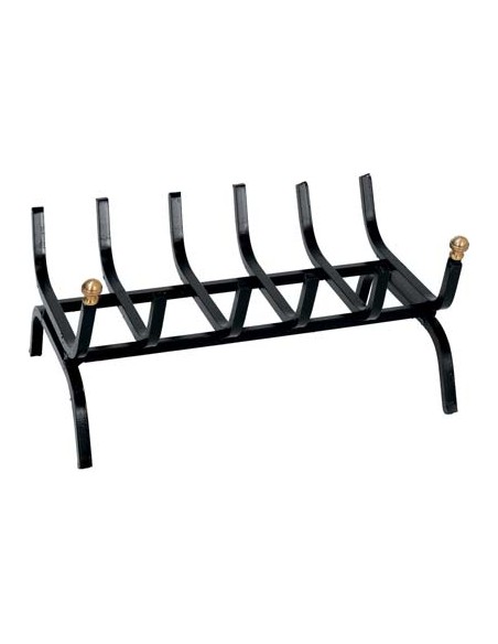 BRUCIALEGNA X CAMINO FERRO BATTUTO + POMI OTTONE CM 50
