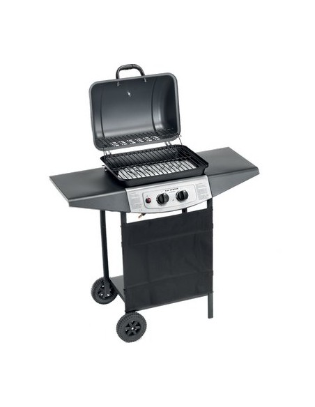 BARBECUE GAS DOUBLE COOKING SYSTEM 2 OMPAGRILL FUOCHI 2 CM 98X43 H.CM 100 + ROCCIA LAVICA