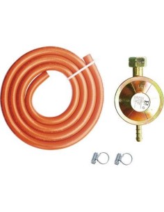 REGOLATORE GAS GPL BP TARATURA FISSA KIT PROJECT TUBO MT 1,5 + FASCETTE PZ 2