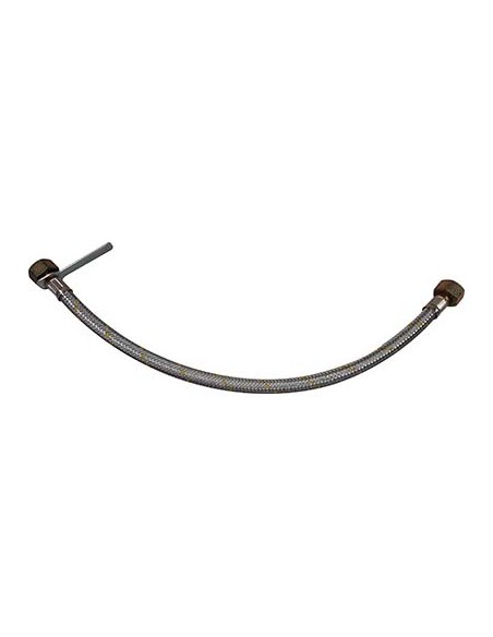 TUBO GAS TRECCIA X CENTRALINE + CHIAVE ACCIAIO ZINCATO 1/2F CM  50