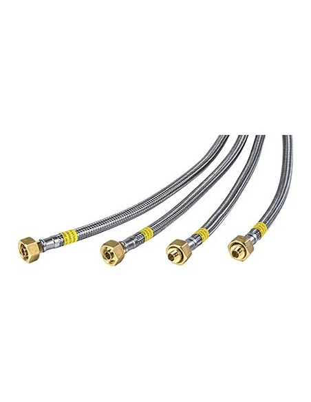 TUBO GAS TRECCIA X CENTRALIN SICURGAS NGDN8 PARIGI INOX 304 1/2F CM 60