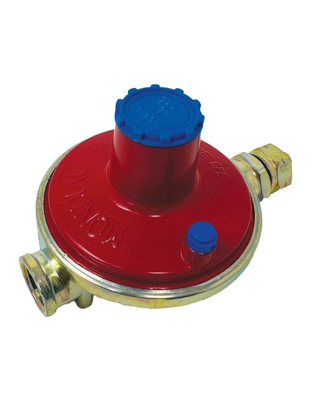 REGOLATORE GAS GPL BP TARATURA VARIABILE INTERNA KG/H 7 MBAR 30/60 + PORTAGOMMA GPL