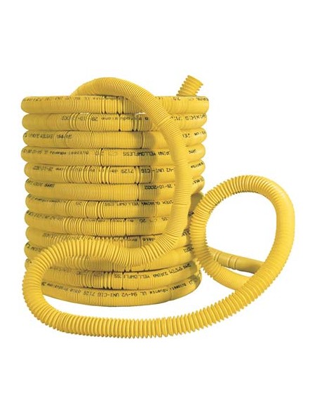 GUAINA SPIRALATA X TUBO GAS PPL GIALLO MM 25 MT 50