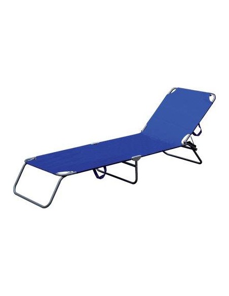 LETTINO SAND DOMUS ACCIAIO/POLY BLU CM 58X190 H.CM 27