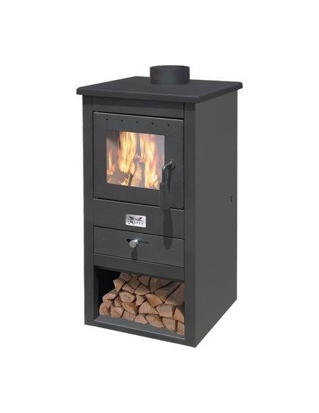 STUFA LEGNA ATHENA 11 MILLE NERO KW 10,7 MM 430X410 H.MM 860