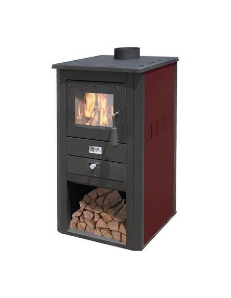 STUFA LEGNA PALLADE MILLE BORDEAUX KW 10,7 MM 500X410 H.MM 860