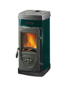 STUFA LEGNA SUPER JUNIOR LA NORDICA VERDE KW 5 MM 360X419 H.MM 771