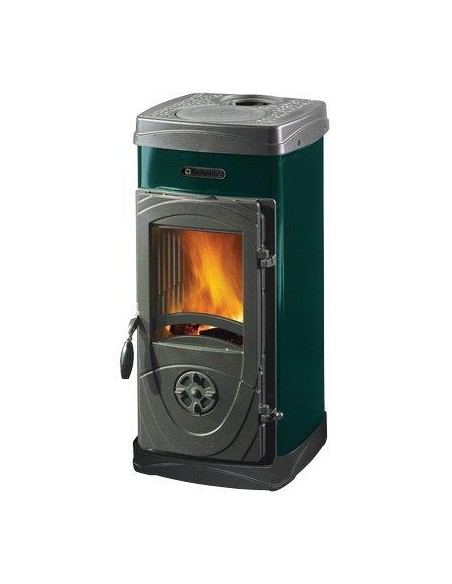 STUFA LEGNA SUPER JUNIOR LA NORDICA VERDE KW 5 MM 360X419 H.MM 771