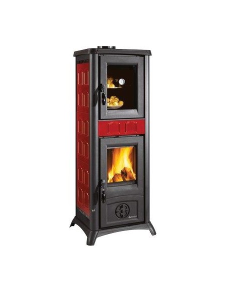 STUFA LEGNA GEMMA FORNO LA NORDICA BORDEAUX KW 7,2 MM 460X495 H.MM 1207