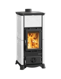 STUFA LEGNA EMILIANA LA NORDICA BIANCO INFINITY KW 6,5 MM 453X490 H.MM 950