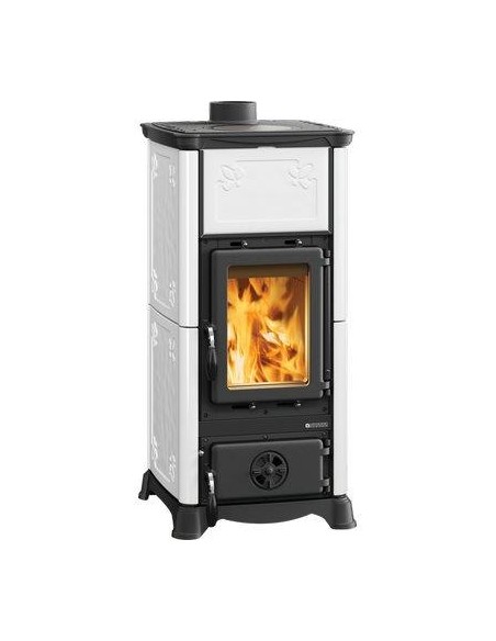 STUFA LEGNA EMILIANA LA NORDICA BIANCO INFINITY KW 6,5 MM 453X490 H.MM 950