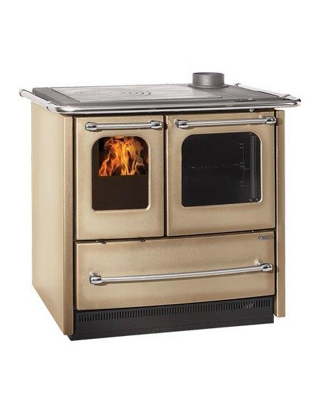 CUCINA LEGNA SOVRANA EASY EVO 2.0 LA NORDICA CAPPUCCINO KW 7,5 MM 964X641 H.MM 848