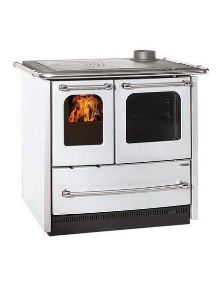 CUCINA LEGNA SOVRANA EASY EVO 2.0 LA NORDICA BIANCO KW 7,5 MM 964X641 H.MM 848