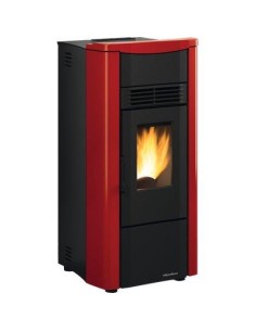 STUFA PELLET GIUSY PLUS EVO 2.0 EXTRAFLAME BORDEAUX KW 7,5 CANALIZZATA MM 498X504 H.MM 1022