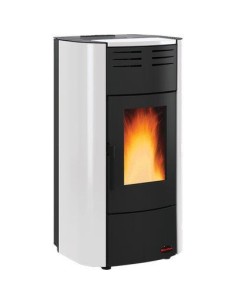 TERMO STUFA PELLET RAFFAELLA IDRO H15 EXTRAFLAME BIANCO KW 18,1 MM 633X626 H.MM 1176
