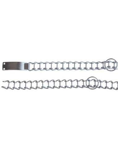 COLLARE A SCALETTA PESANTEACCIAIO NICHELATO CM 60