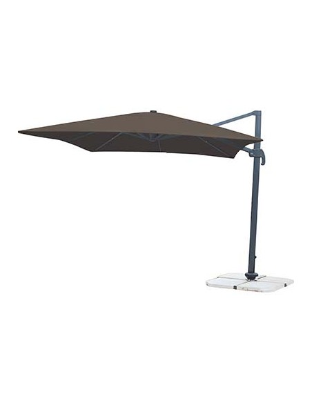 OMBRELLONE PALO LATERALE TOP DOMUS ALLUMINIO/POLY TORTORA MM 77X53 MT 3X3