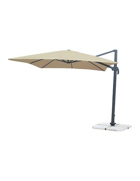 OMBRELLONE PALO LATERALE TOP DOMUS ALLUMINIO/POLY ECRU MM 77X53 MT 3X3