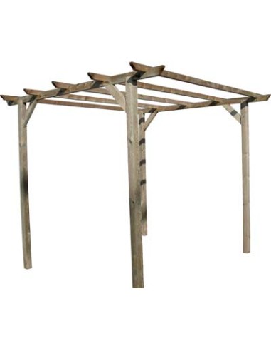 PERGOLA LEGNO EURO DOMUS PINO IMPREGNATO MT 3X3 H.MT 2,5