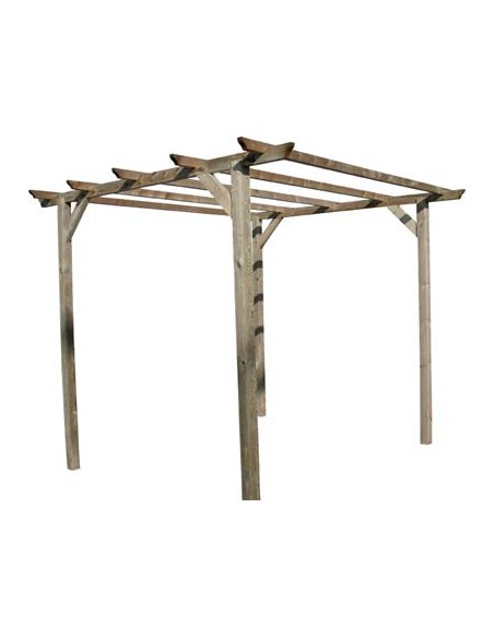 PERGOLA LEGNO EURO DOMUS PINO IMPREGNATO MT 3X3 H.MT 2,5