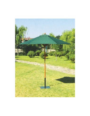 C OMBRELLONE IN LEGNO PALO 38 NAURU D2,5M VERDE
