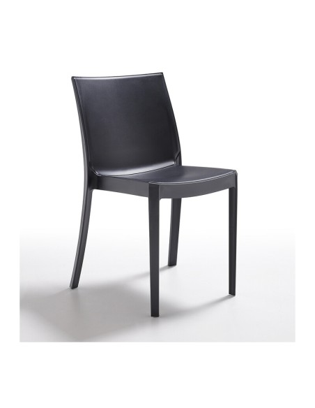 SEDIA POLIPROPILENE PERLA ANTRACITE