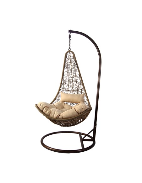 POLTRONA PENSILE 95XH195 CM RATTAN 022723