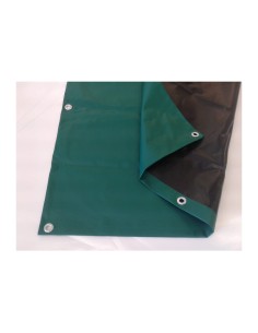 TELO OCCHIELLATO PE PESANTE 240 G VERDE  6 X  8 M