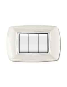 PLACCA LIFE LIVING PLAST BIANCO 3P CORNICE BIANCO