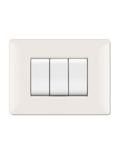 PLACCA LIFE Q LIVING PLAST BIANCO               4P