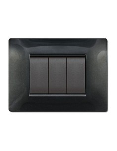 PLACCA LIFE Q LIVING PLAST NERO GLITTERING      4P