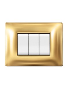 PLACCA LIFE Q LIVING PLAST ORO          3P