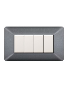 PLACCA EASY MATIX GRIGIO CHIARO 4P