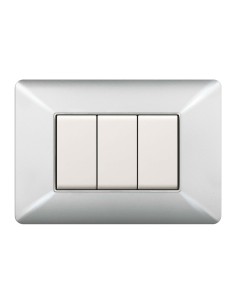 PLACCA EASY MATIX ALLUMINIO CHIARO 3P