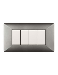 PLACCA EASY MATIX ALLUMINIO NOTTE 4P