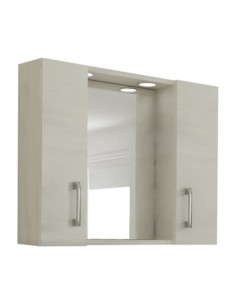 SPECCHIO DA BAGNO 960 A 2 ANTE ROVERE BIANCO