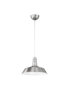 LAMPADA SOSP WILL METALLO D 36 CM ACCIAIO SATIN