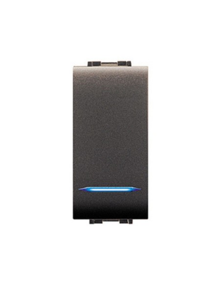 LIFE 4018 PULSANTE UNIPOLARE ILLUMIN.LE GRIGIO AN