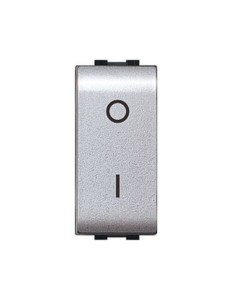 LIFE 4009 TEC INTERRUTTORE BIPOLARE ARGENTO SATIN