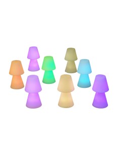 LAMPADA DA TAVOLO LOLA 20 RGB BATT RICARIC BIANCO