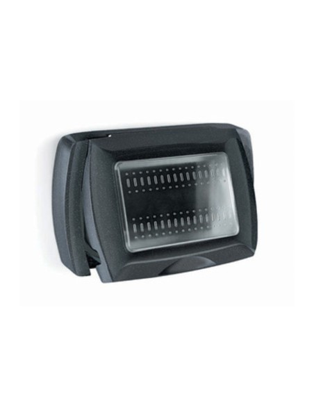 PLACCA LIFE BOX SYSTEM P/ESTERNO IP55 NERO 3P