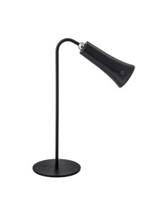 LAMPADA LED RICARICABILE DA TAVOLO ALICE NERO