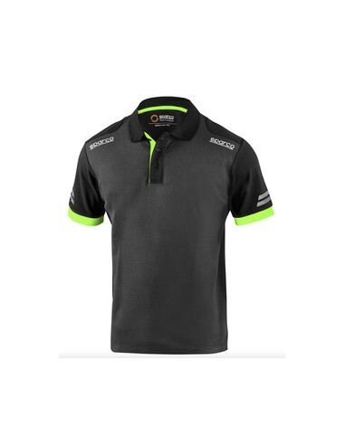 SPARCO POLO TOLEDO GREY GREEN TG M